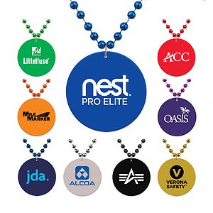Medallion Bead Necklace w/ Medallion