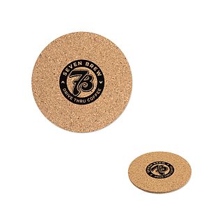 Round Cork Coaster