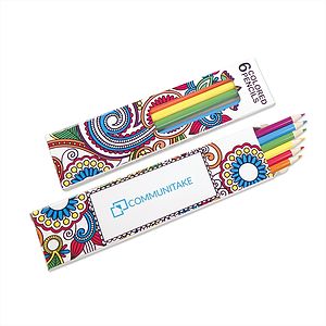 6 Pack Colored Pencils