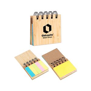 Bamboo Pocket Sticky Notebook