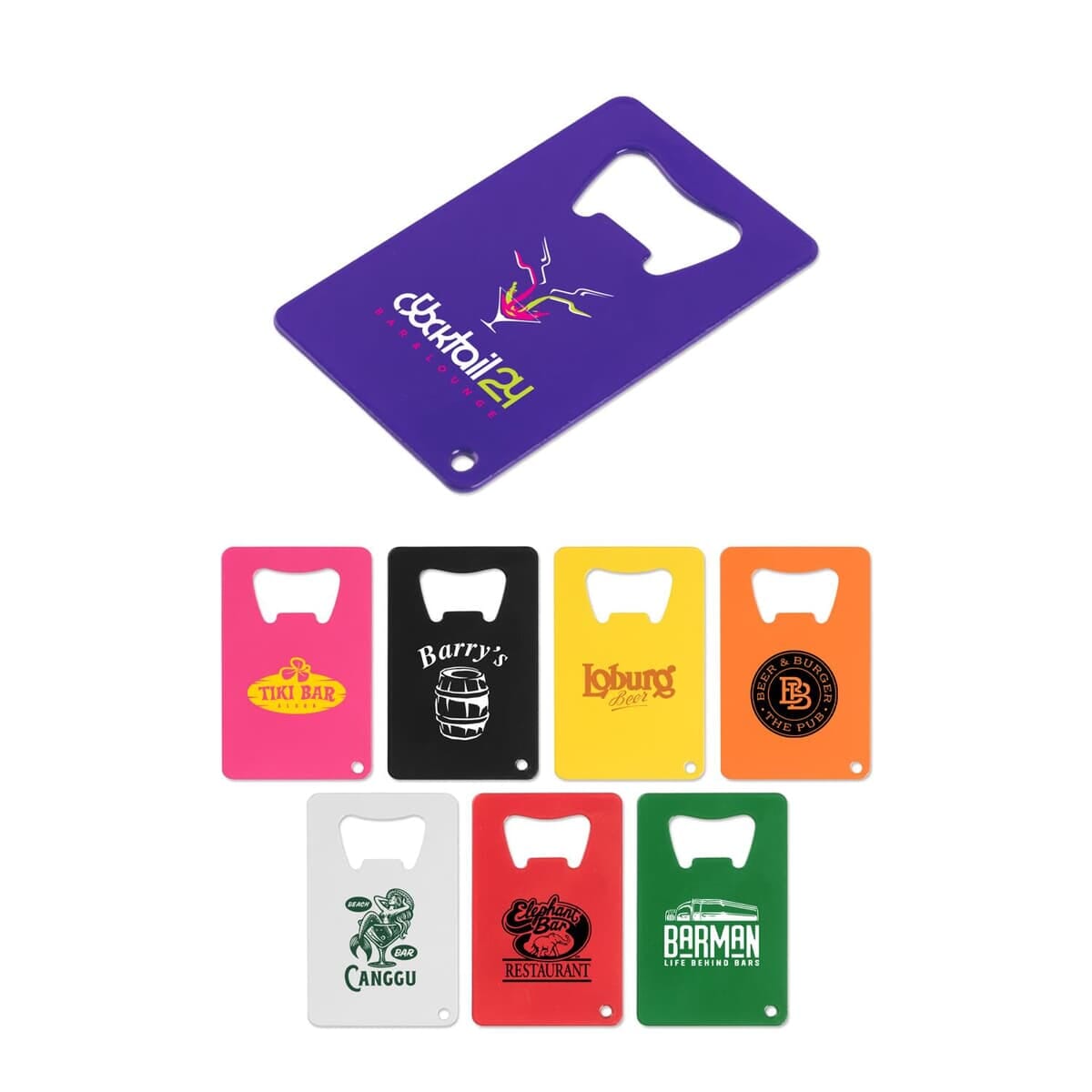 Credit Card Powder Coated Bottle Opener