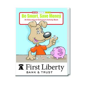 Be Smart, Save Money Coloring Book