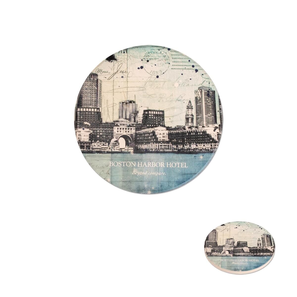 Single Round Absorbent Stone Coaster