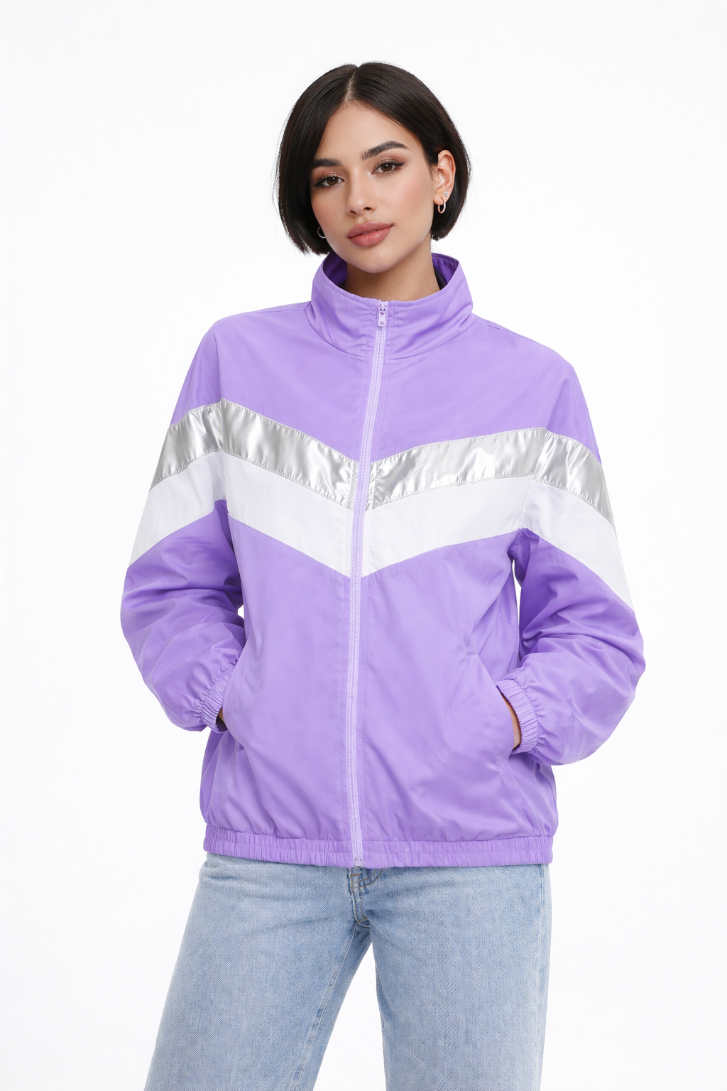 Unisex Disco Glow Custom Windbreaker