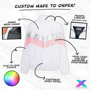 Unisex Disco Glow Custom Windbreaker