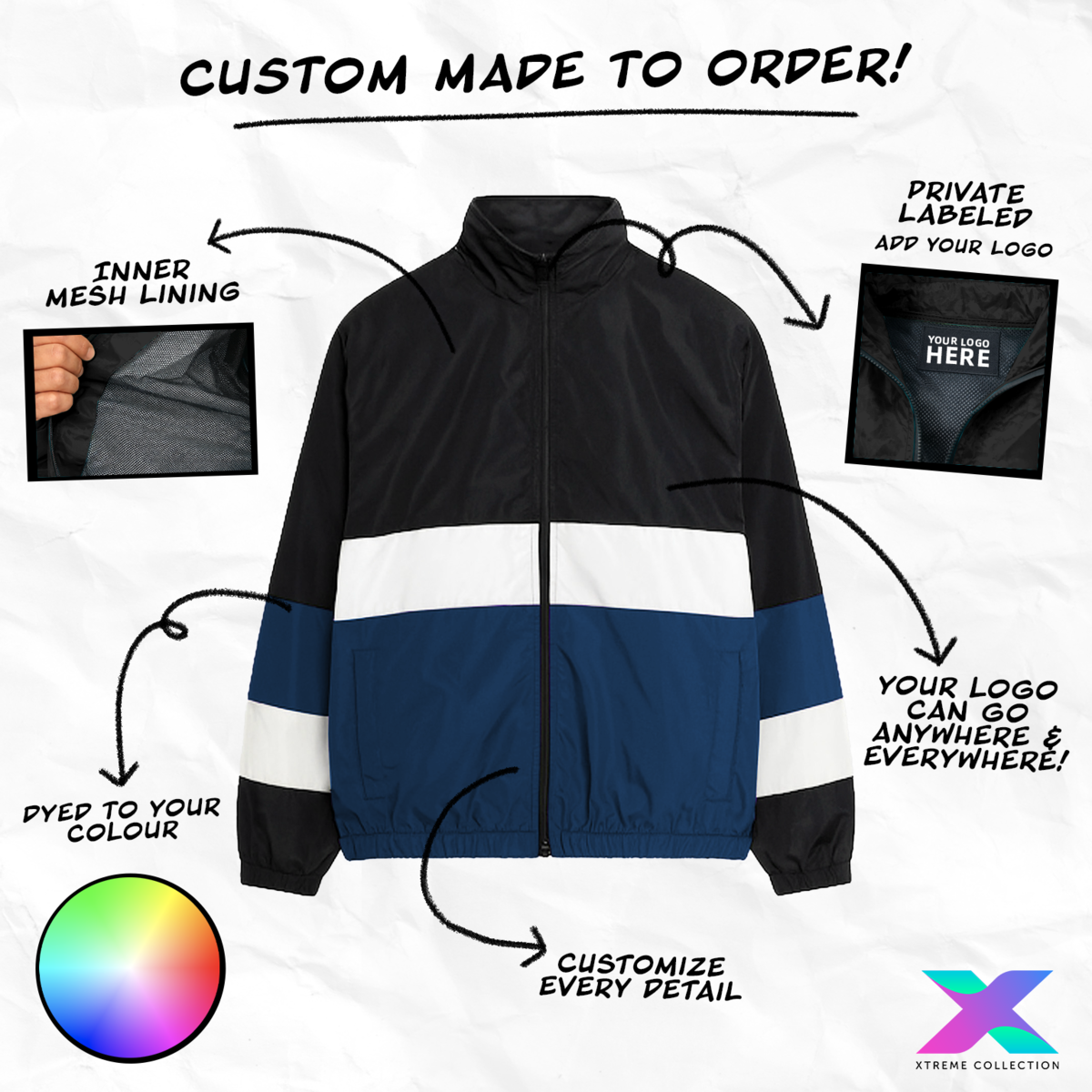 Unisex Hyperphase Custom Windbreaker
