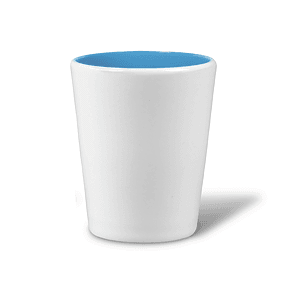 2 Oz. Two Tone Ceramic Shot Glass