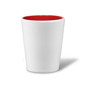 2 Oz. Two Tone Ceramic Shot Glass