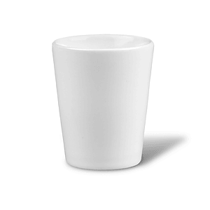 2 Oz. White Shot Glass