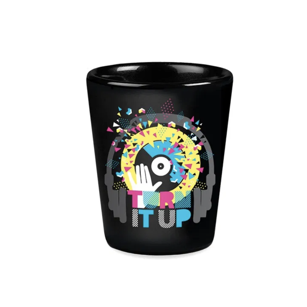 2 Oz. Black Ceramic Shot Glass