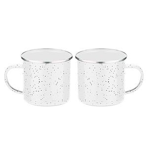 16 Oz. Metal Cowboy Camp Mug w/Stainless Steel Rim