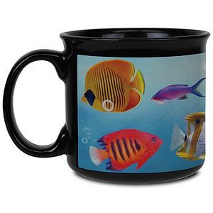15oz Campy Black Ceramic Mug