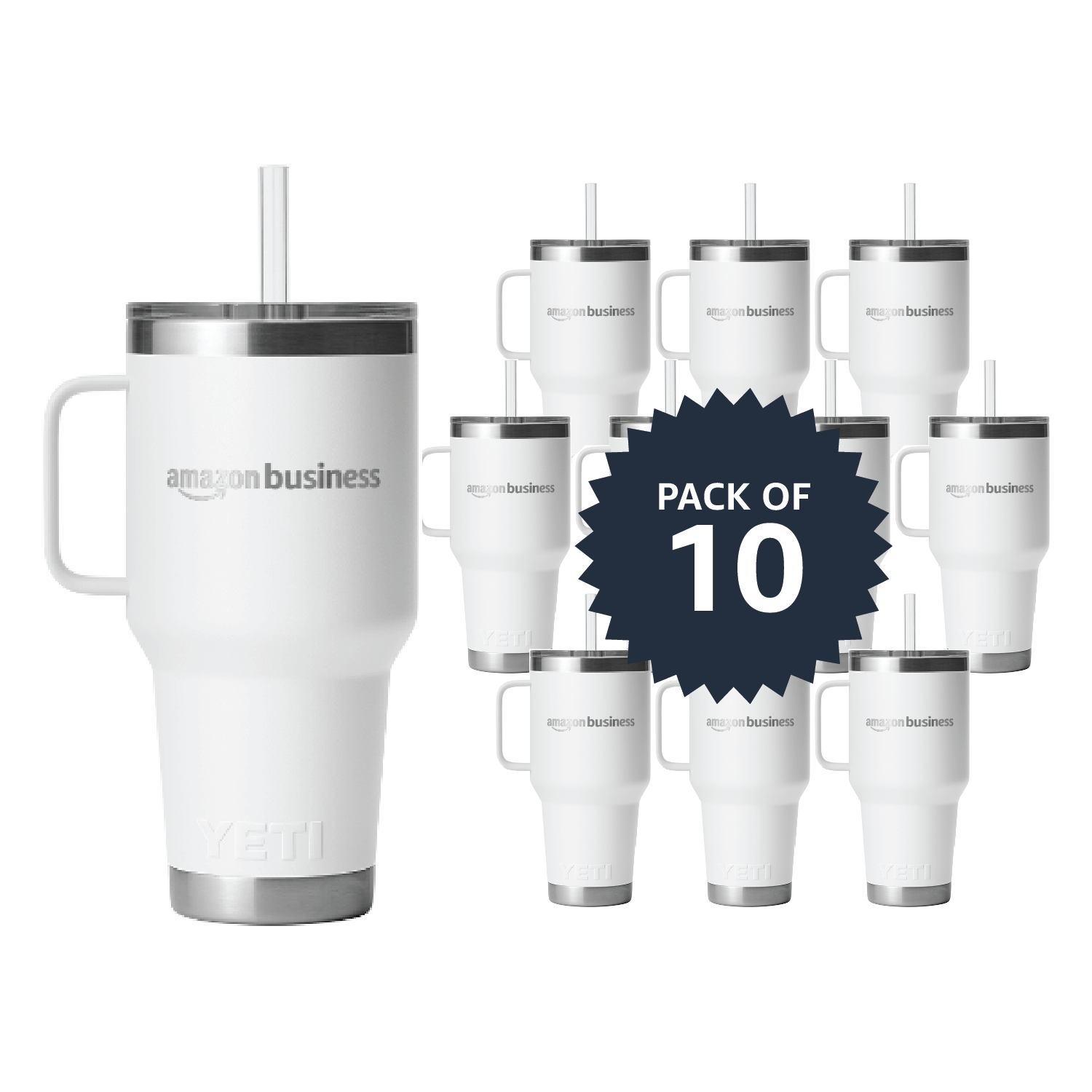 YETI® Rambler® 35 Oz Mug With Straw Lid (Pack of 10)