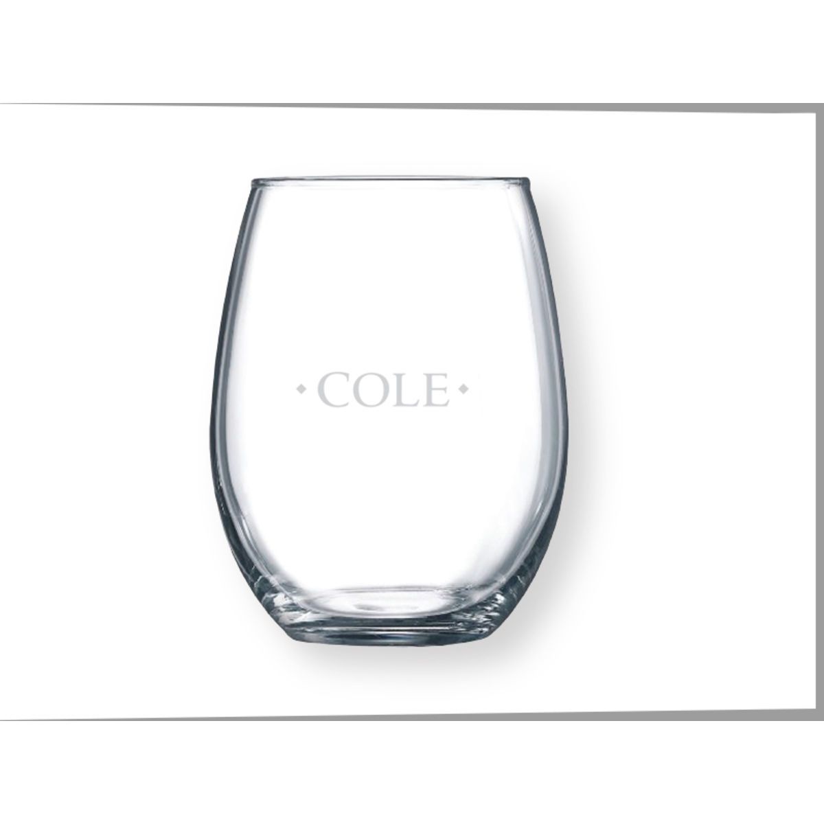 15 oz. Stemless Wine Glass