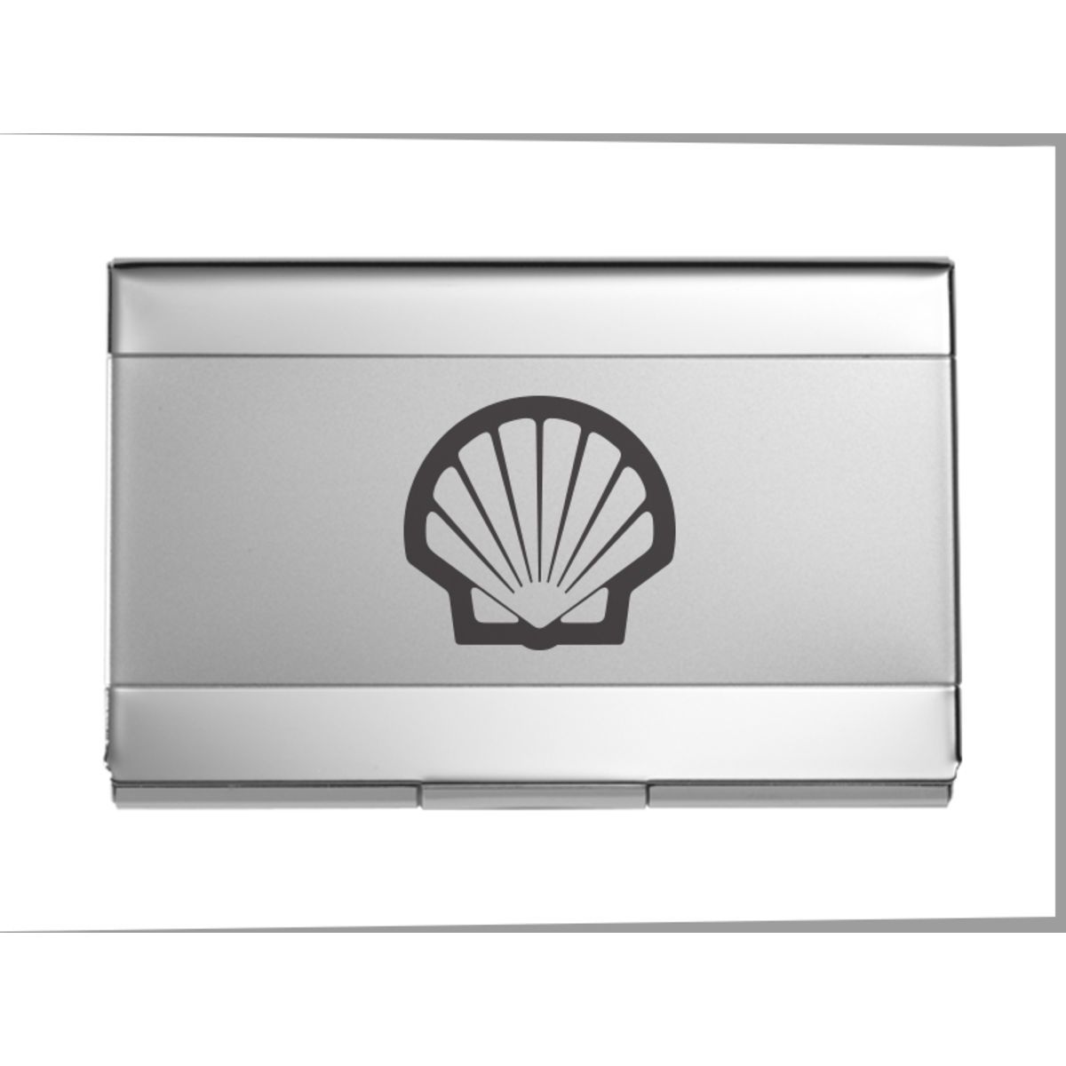 Dual Texture Nickel Business Card Holder