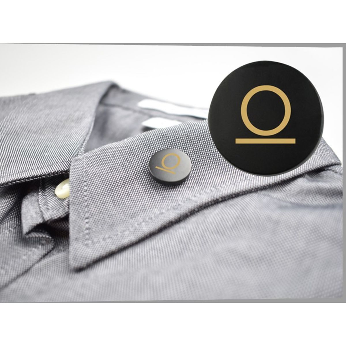 Metal Black Lapel Pin