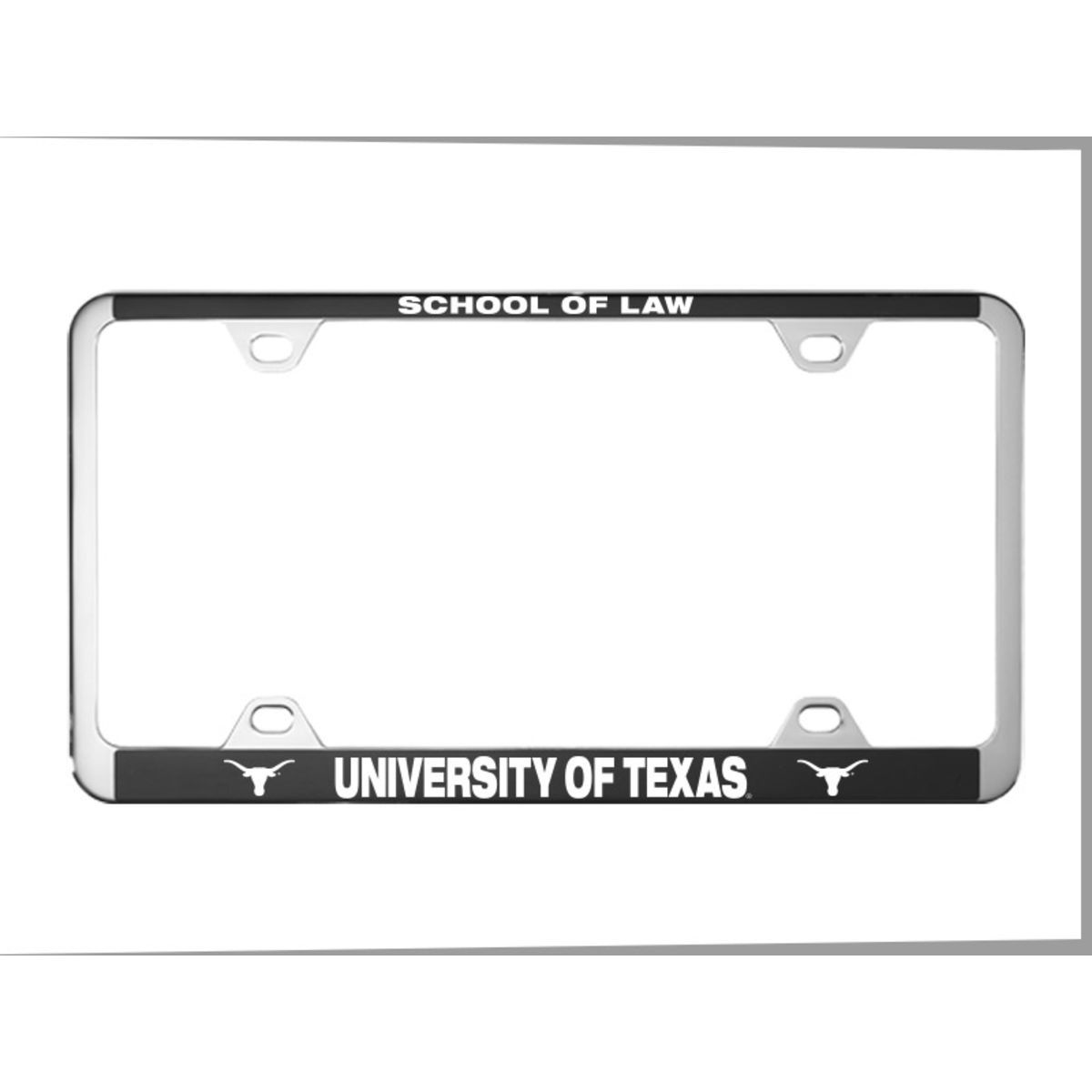 Brushed Zinc and Colored License Frame