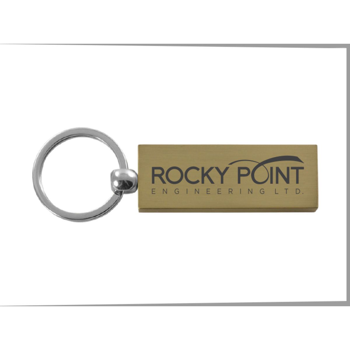 Executive Rectangle Key Chain