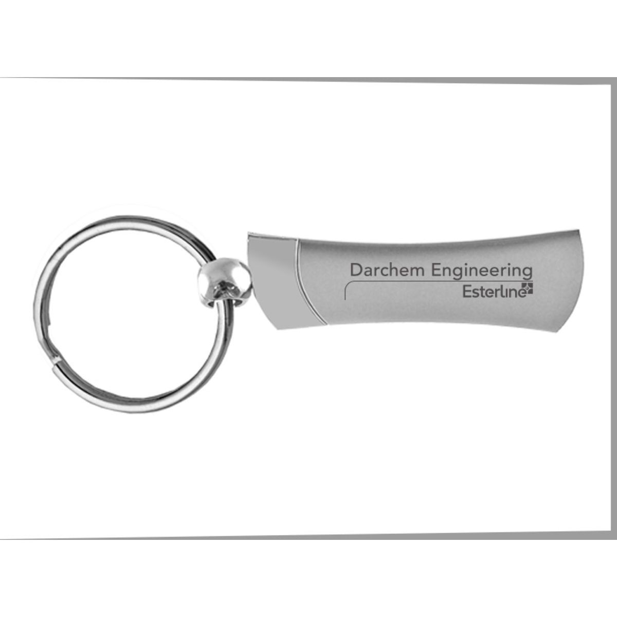 Slim Two-Toned Keytag