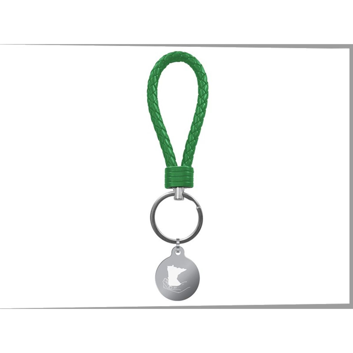 Color Leather Loop Key Chain
