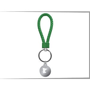 Color Leather Loop Key Chain