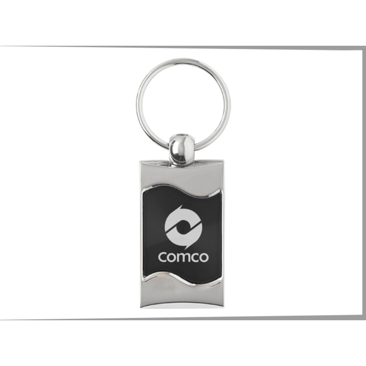 Brushed Zinc Designer Key Tag