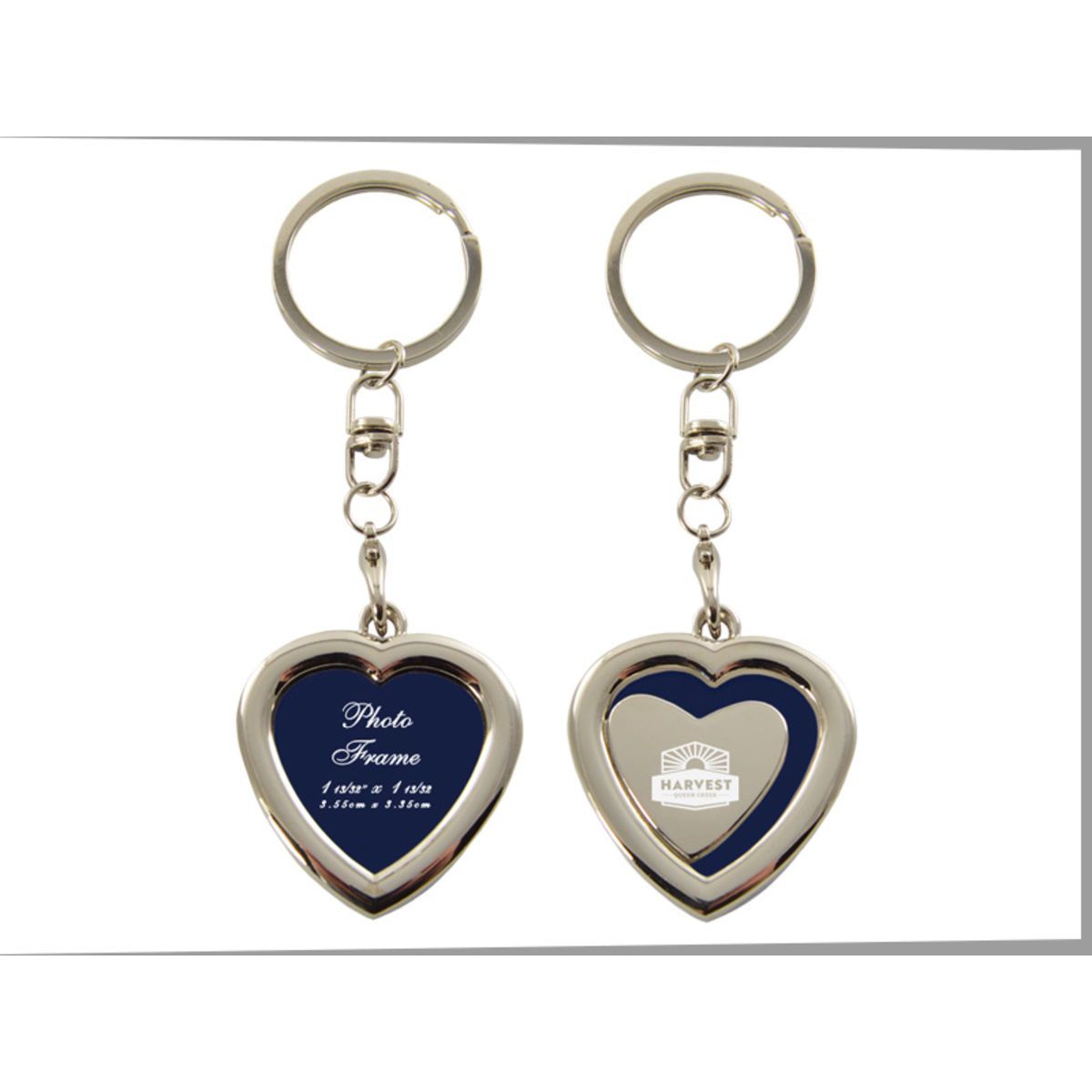 Memories Heart Shaped Photo Key Chain