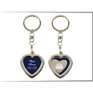 Memories Heart Shaped Photo Key Chain