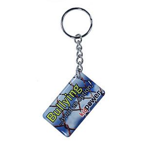 Key Chain / Tag, custom single sided imprint from 1.1 - 2 Sq. In.