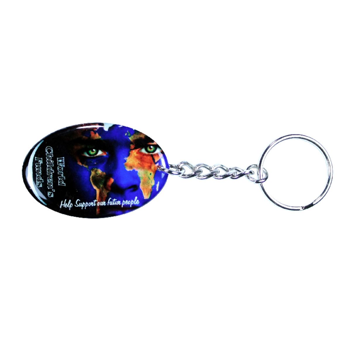 Key Chain / Tag, custom single sided imprint from 3.1 - 4 Sq. In.