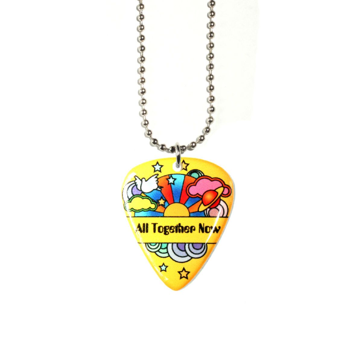 Guitar Pick / Plectrum, Standard Size Pick on Ball Chain Necklace