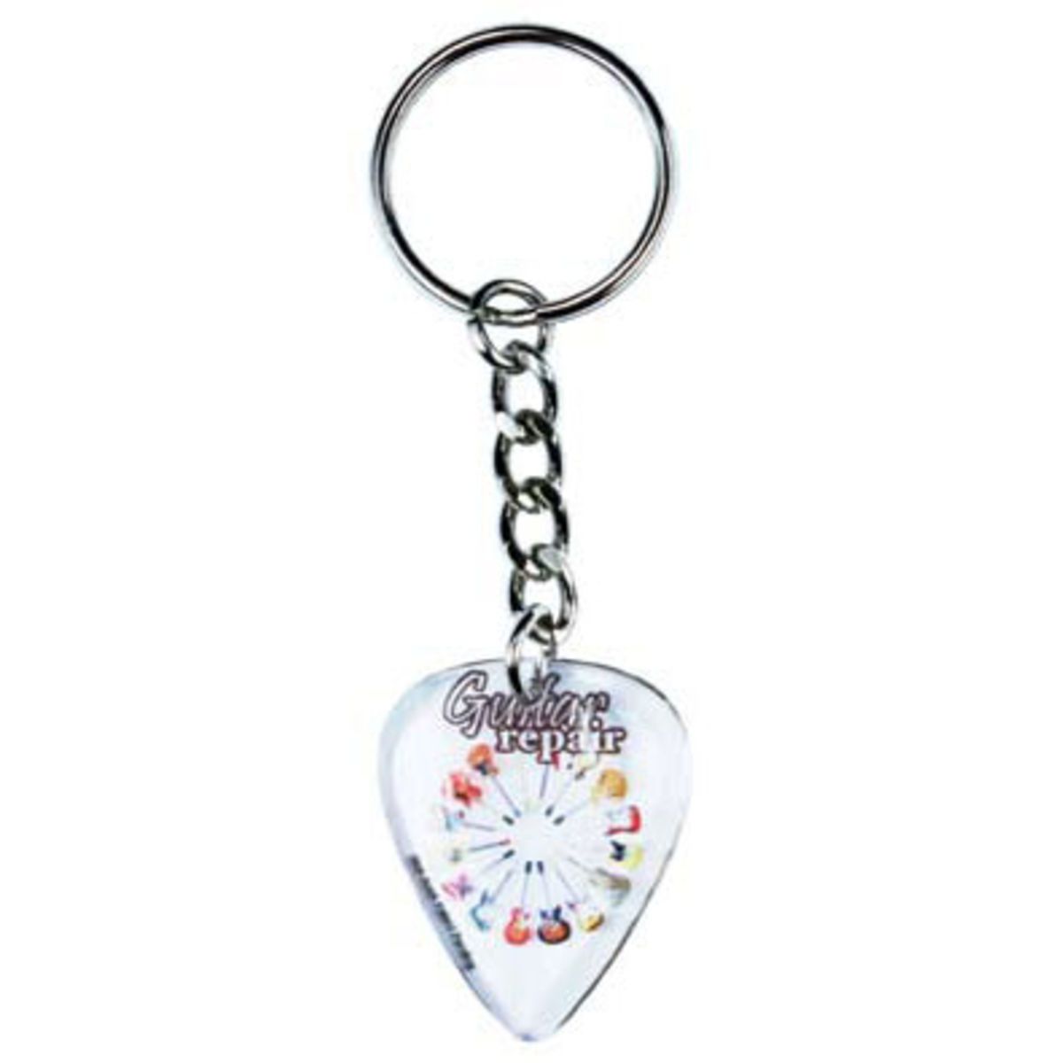 Guitar Pick / Plectrum, Standard Size Pick on Key Chain