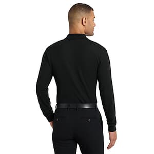 Port Authority® Silk Touch™ Long Sleeve Polo with Pocket