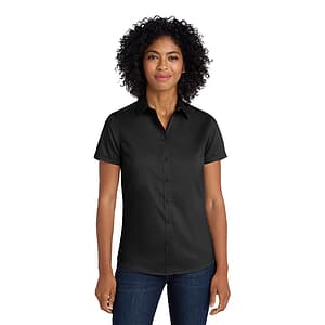 Port Authority Women's Short Sleeve SuperPro Twill Shirt. L664