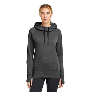 New Era Women's Tri-Blend Fleece Pullover Hoodie. LNEA510