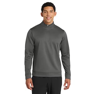Port & Co Performance Fleece 1/4-Zip Pullover Sweatshirt. PC590Q